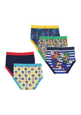 Batman™ Boys 4-7 Mario Underwear - 5 Pack