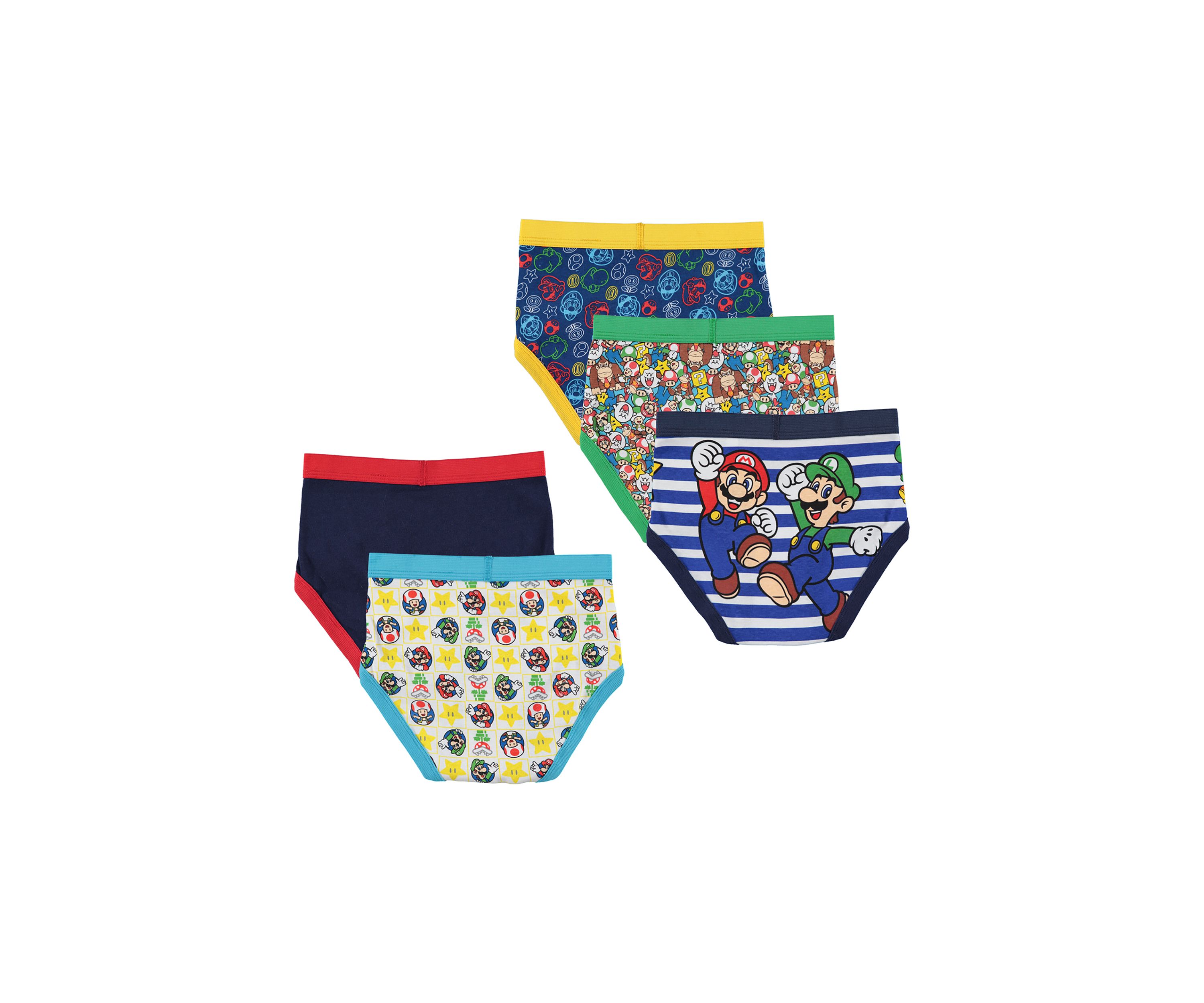 Boys 4-7 Mario Underwear - 5 Pack