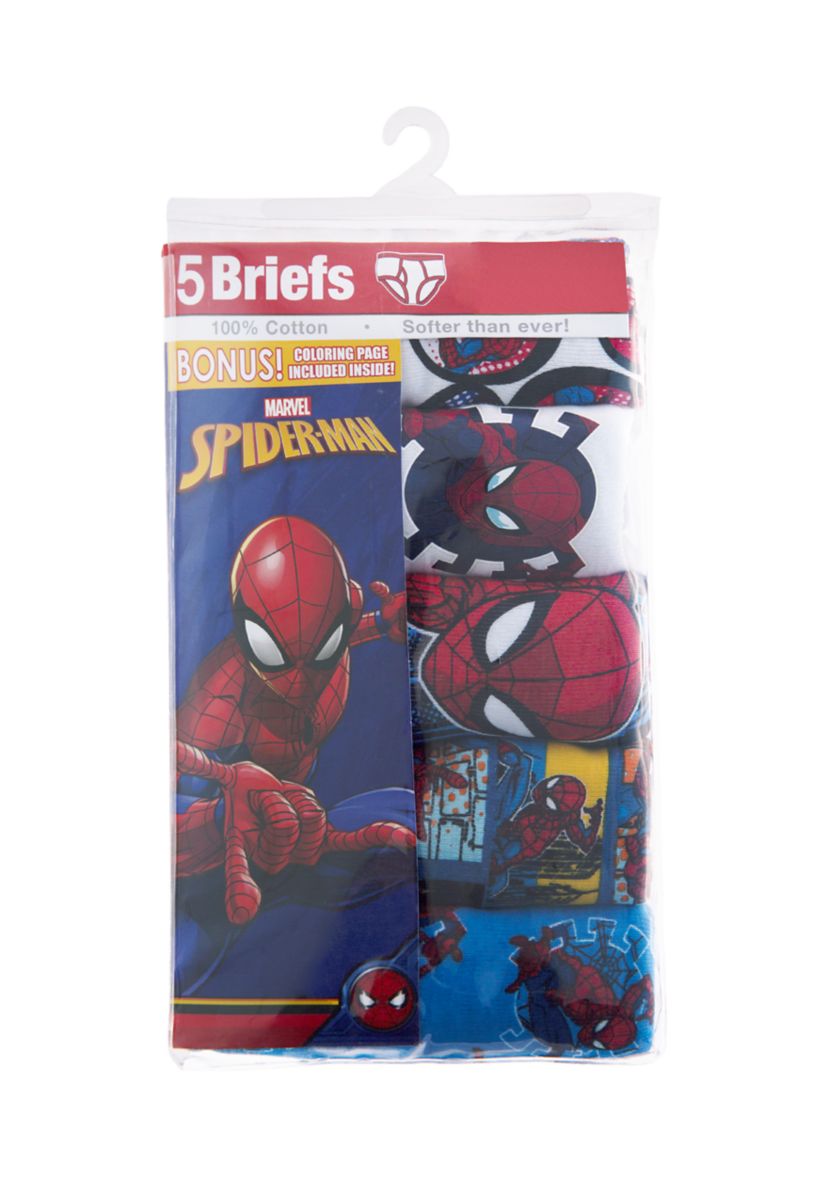 Boys 4-7 Spiderman Underwear - 5 Pack