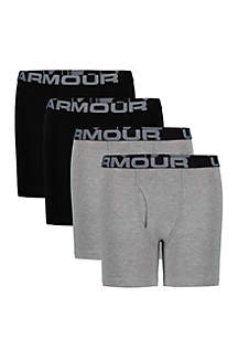 Under Armour® Boys 8-20 Set of 4 Cotton Boxers | belk