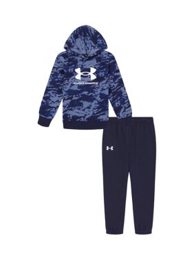 Under Armour Boys 4 7 Logo Marble Hoodie Set