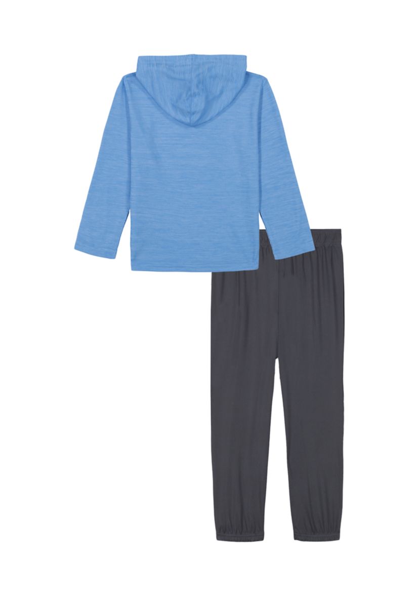 Boys 4-7 Twist Mesh Logo Graphic Hoodie and Pants Set