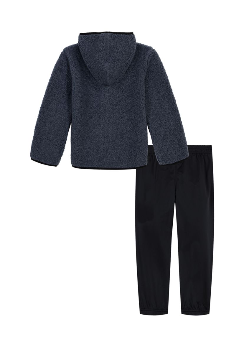 Boys 4-7 Sherpa Hoodie and Pants Set