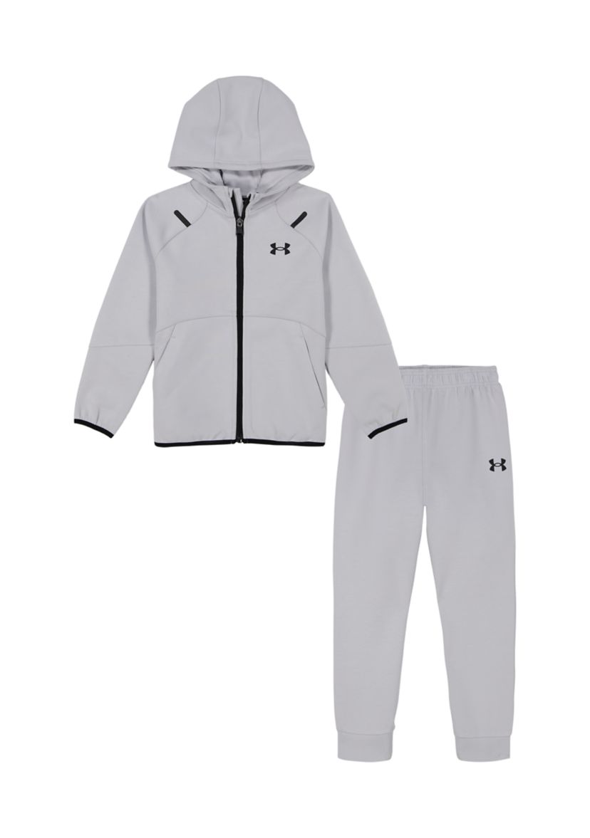 Boys 4-7 Unstoppable Knit Full Zip Hoodie and Joggers Set
