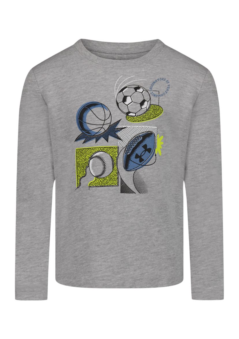 Boys 4-7 Long Sleeve Multi Sport Graphic T-Shirt 