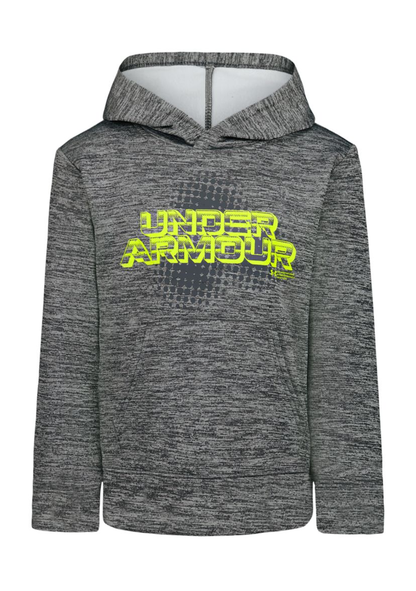Boys 4-7 Glitchy Logo Graphic  Fleece Hoodie