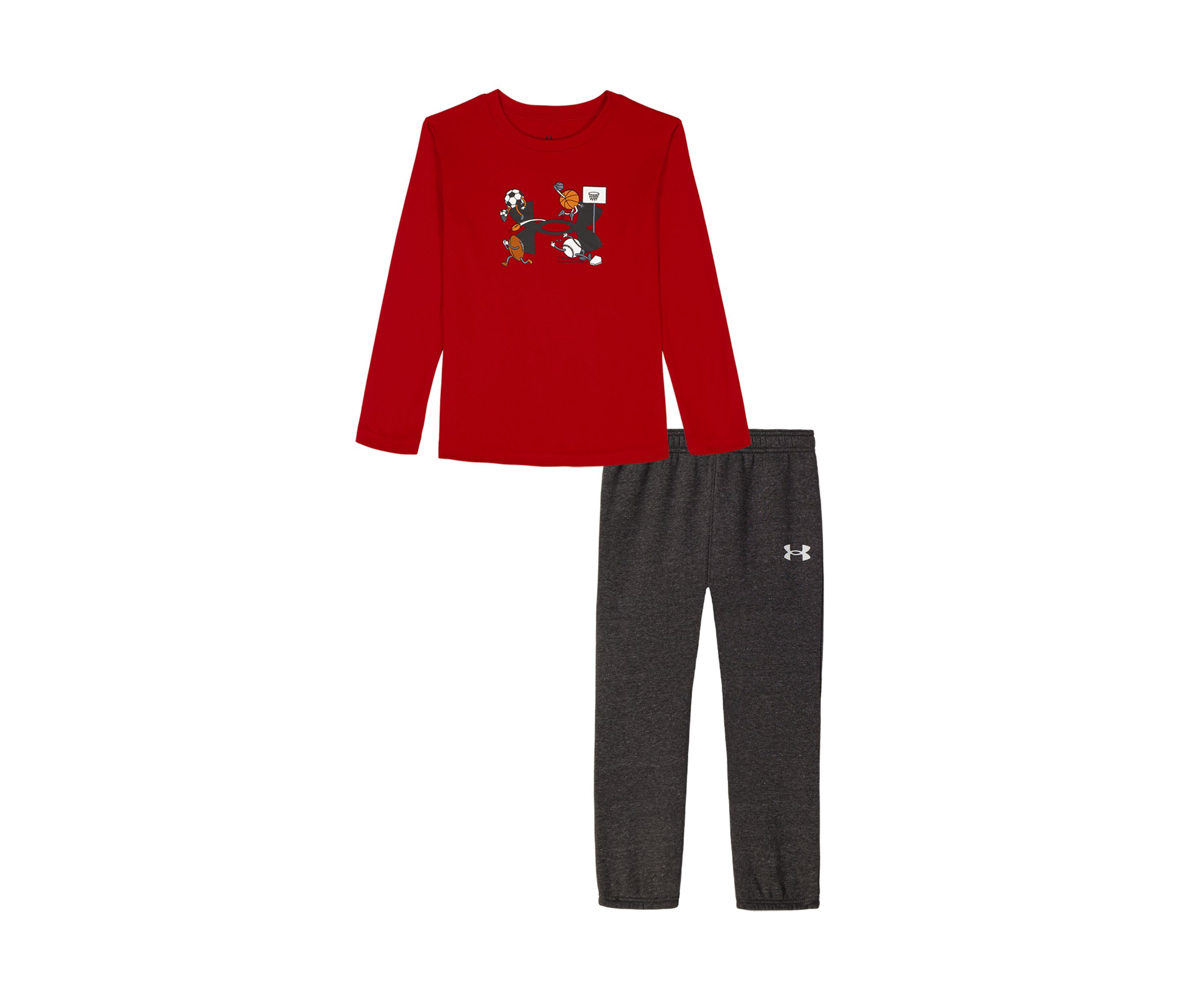 Boys 4-7 Multi Sport Logo Long Sleeve Set