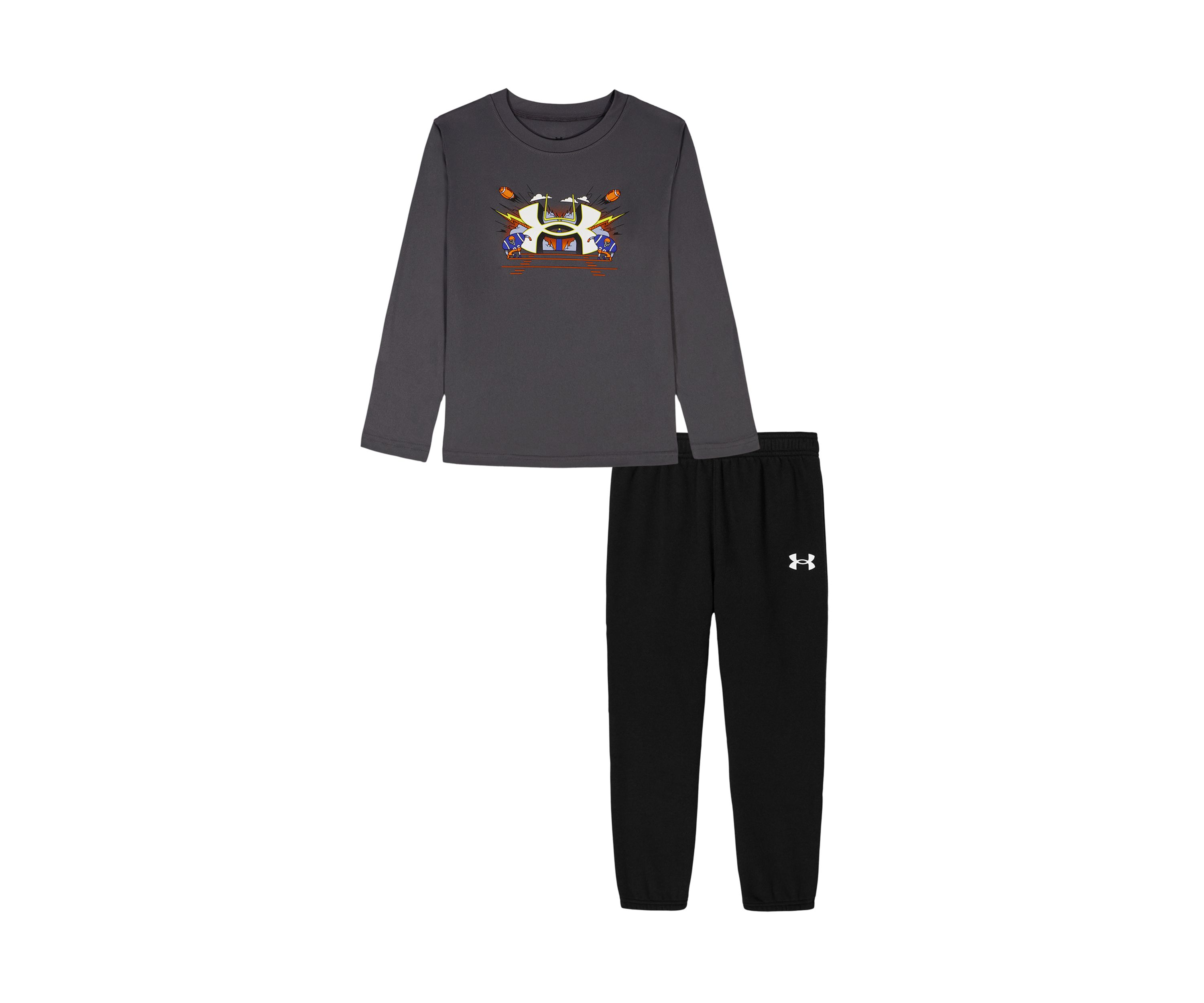 Boys 4-7 Multi Sport Logo Long Sleeve Set