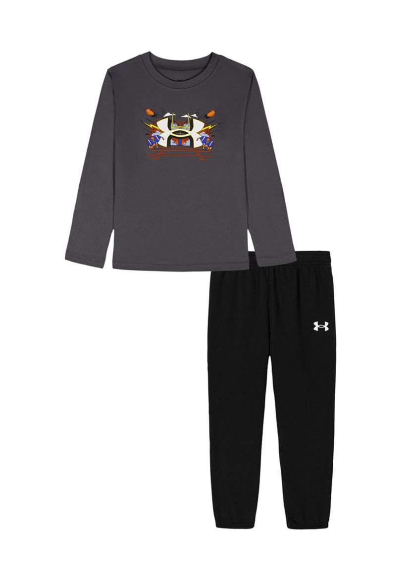 Boys 4-7 Multi Sport Logo Long Sleeve Set
