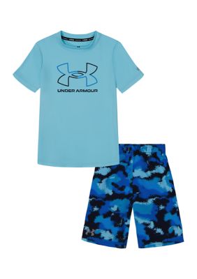 Boys 8-20 Under Armour Tipped Logo Volley Swim Trunks