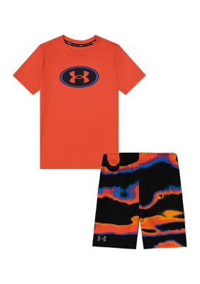 Under Armour Boys' Tech Big Logo Short Sleeve T Shirt-Husky Sizes