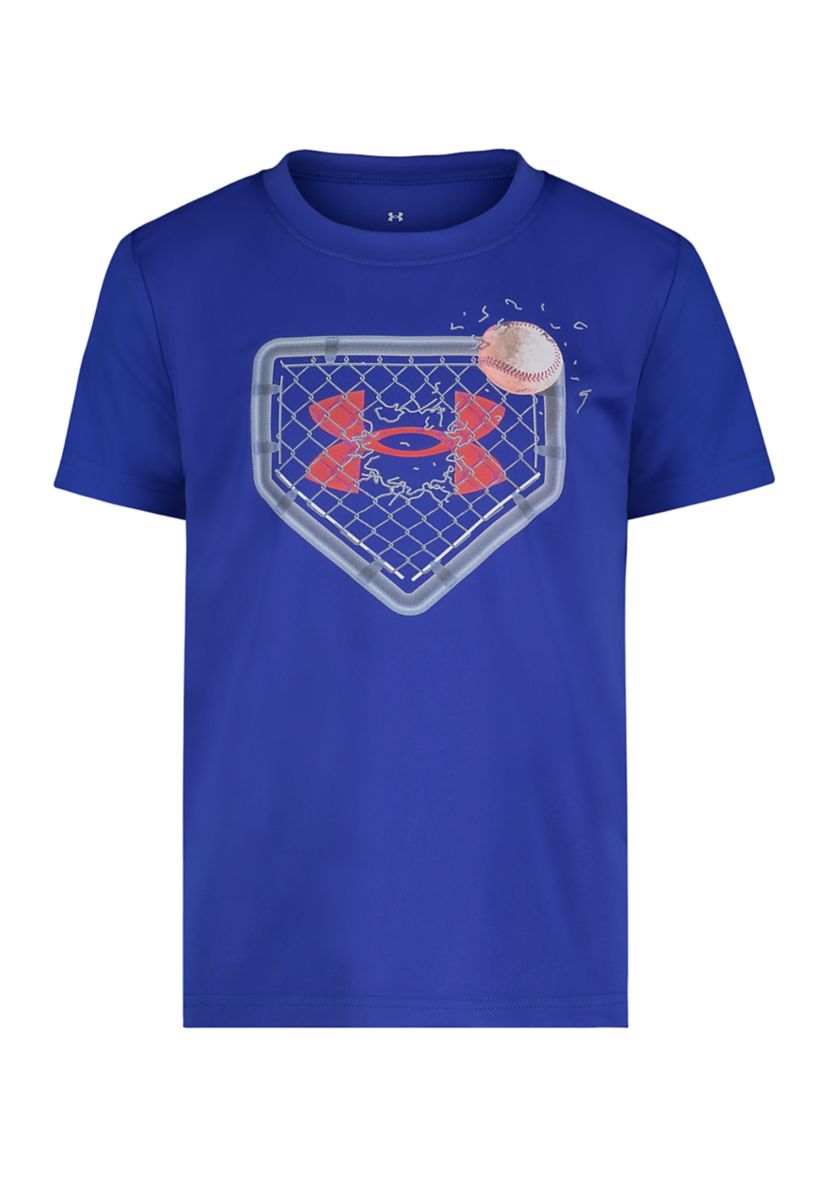 Boys 4-7 Short Sleeve Baseball Fence Graphic T-Shirt 