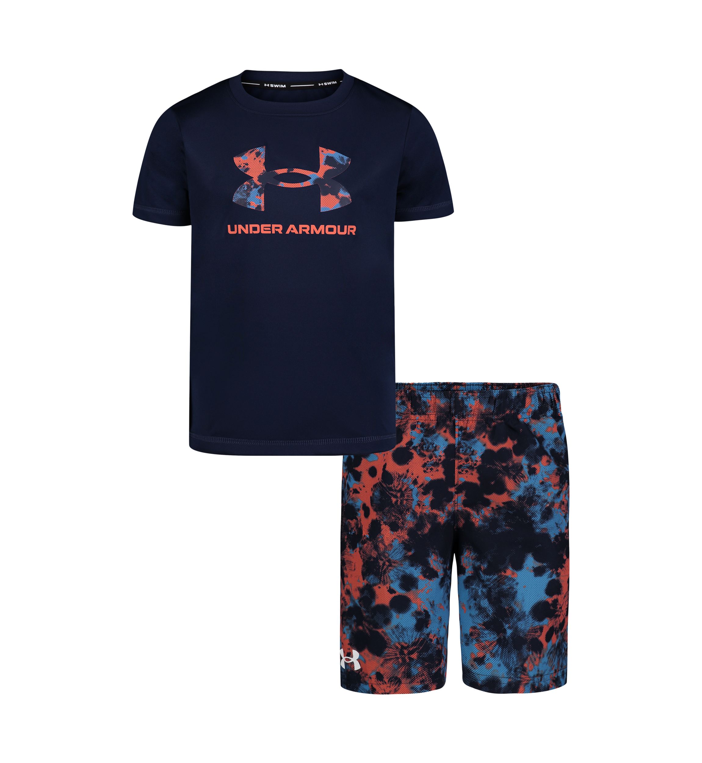 Boys 4-7 Half Tone Graphic T-Shirt and Printed Shorts