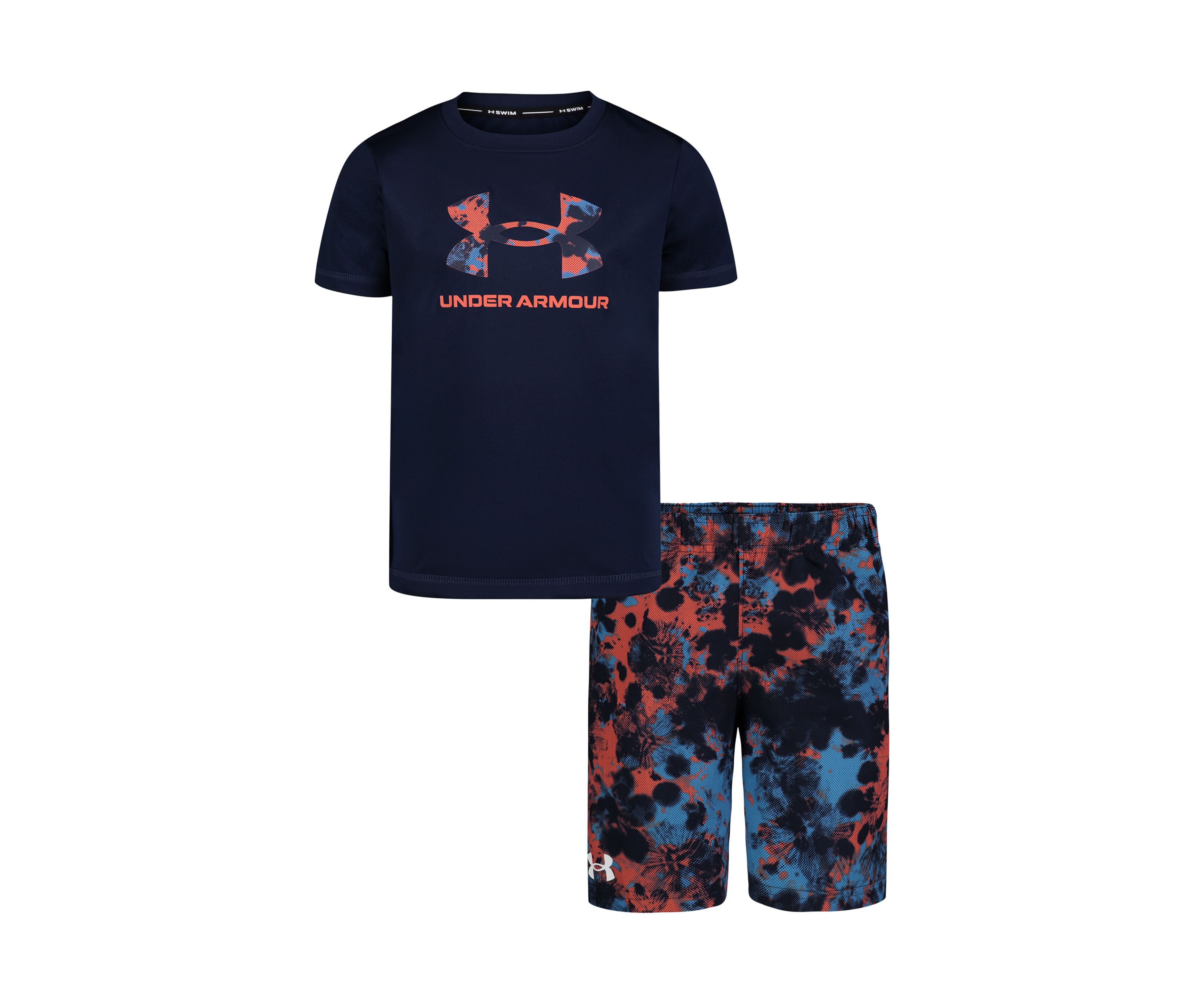 Boys 4-7 Half Tone Graphic T-Shirt and Printed Shorts