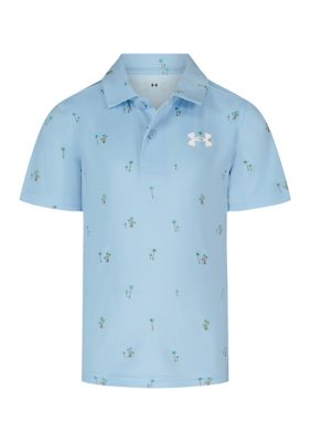 Under Armour Boys 4-7 Matchplay Printed Polo Shirt, Blue