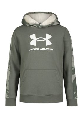 Under Armour Big Boys 8-20 Logo Long Sleeve Rival Fleece Hoodie