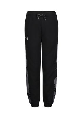 Under Armour Boys' Fleece Joggers Pants Grey/Black Sz MD Youth 1359888-036  NEW!