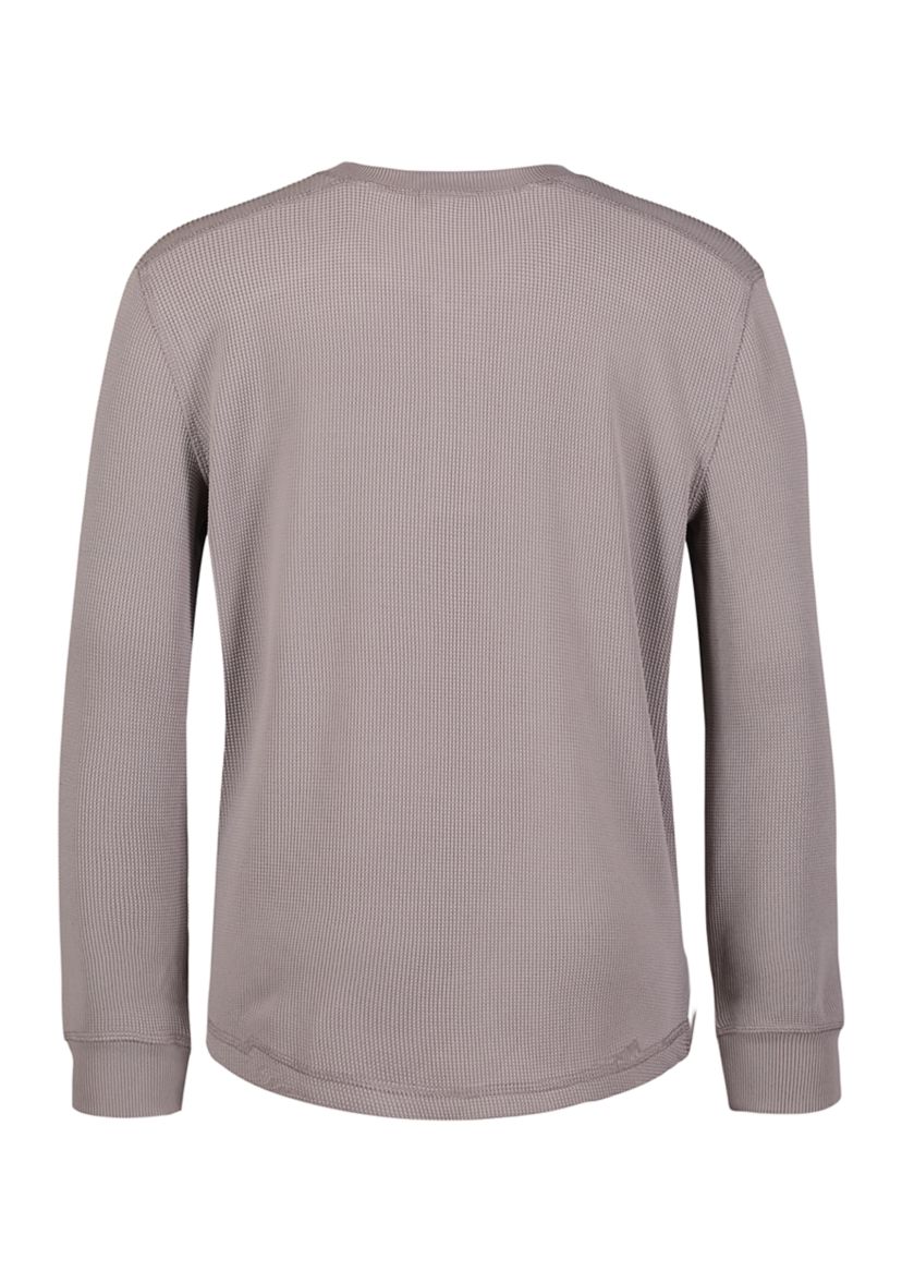 Boys 8-20 Thermal Henley T-Shirt
