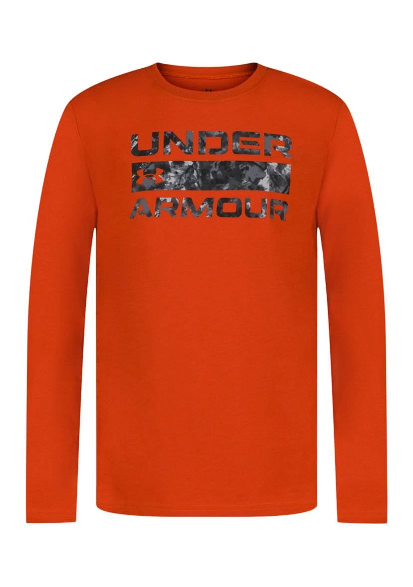Boys 8-20 Long Sleeve Stacked Logo Graphic T-Shirt