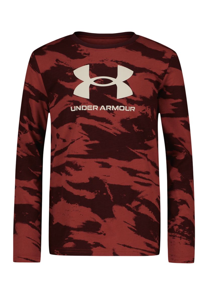 Boys 8-20 Long Sleeve Camo Logo Graphic T-Shirt