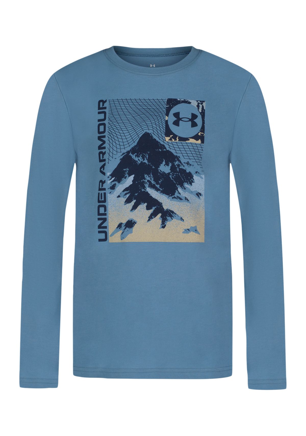 Boys 8-20 Long Sleeve Grid Scape Graphic T-Shirt 