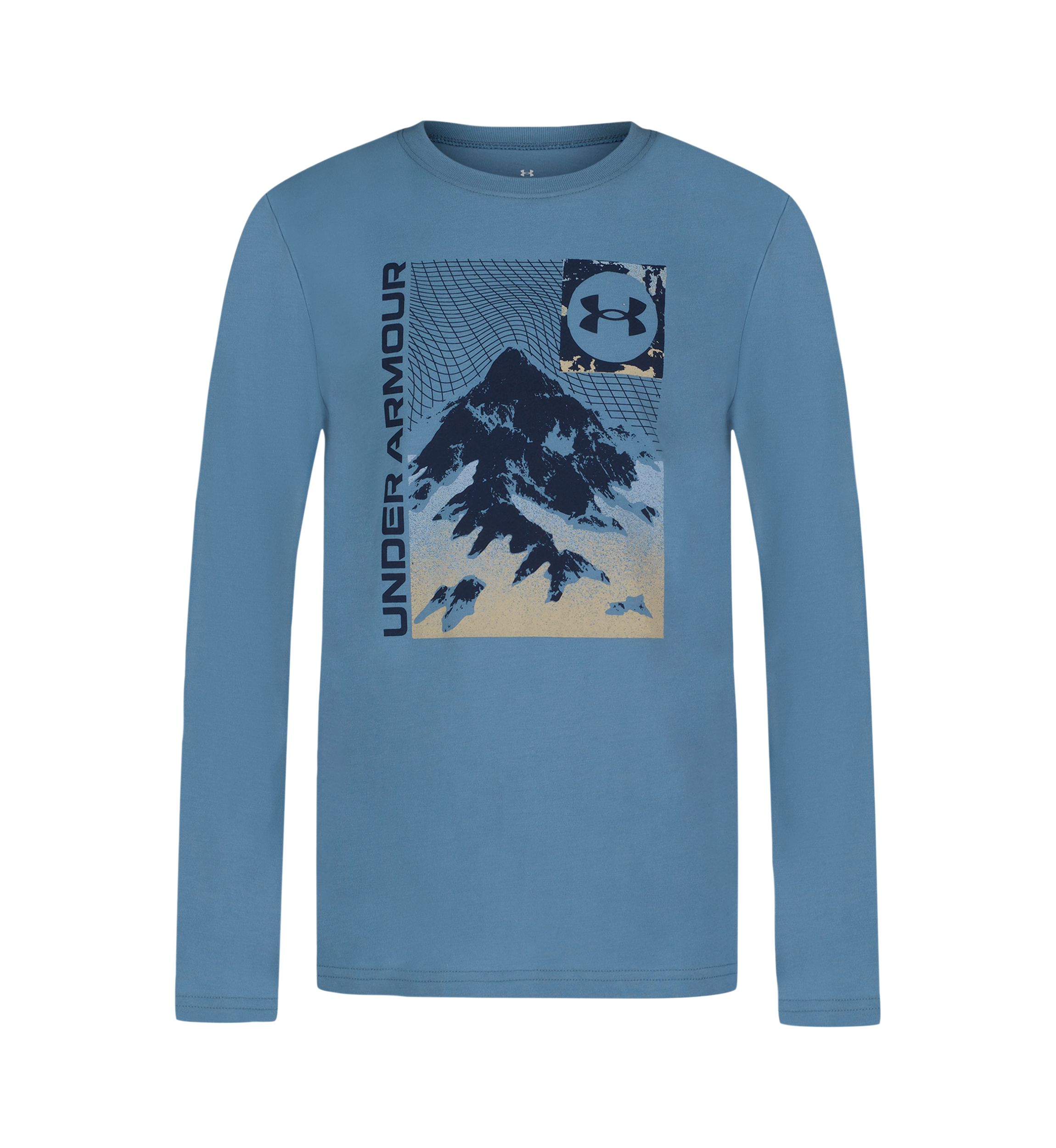 Boys 8-20 Long Sleeve Grid Scape Graphic T-Shirt 