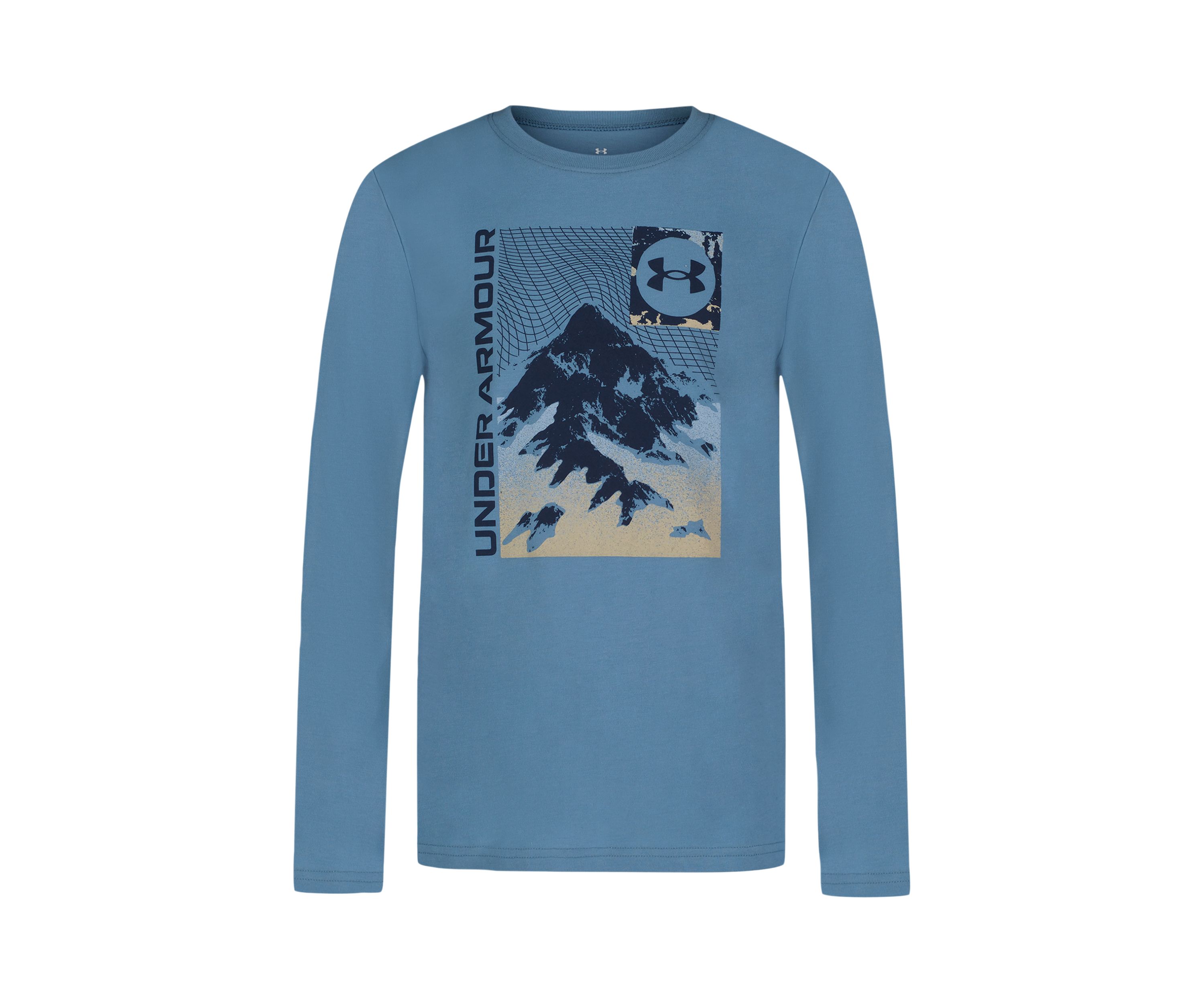 Boys 8-20 Long Sleeve Grid Scape Graphic T-Shirt 