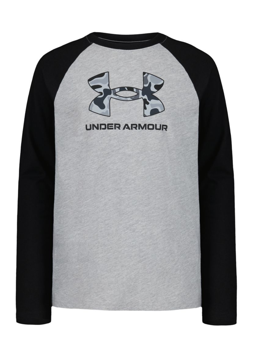 Boys 8-20  Raglan Sleeve Frogskin Logo Graphic T-Shirt 