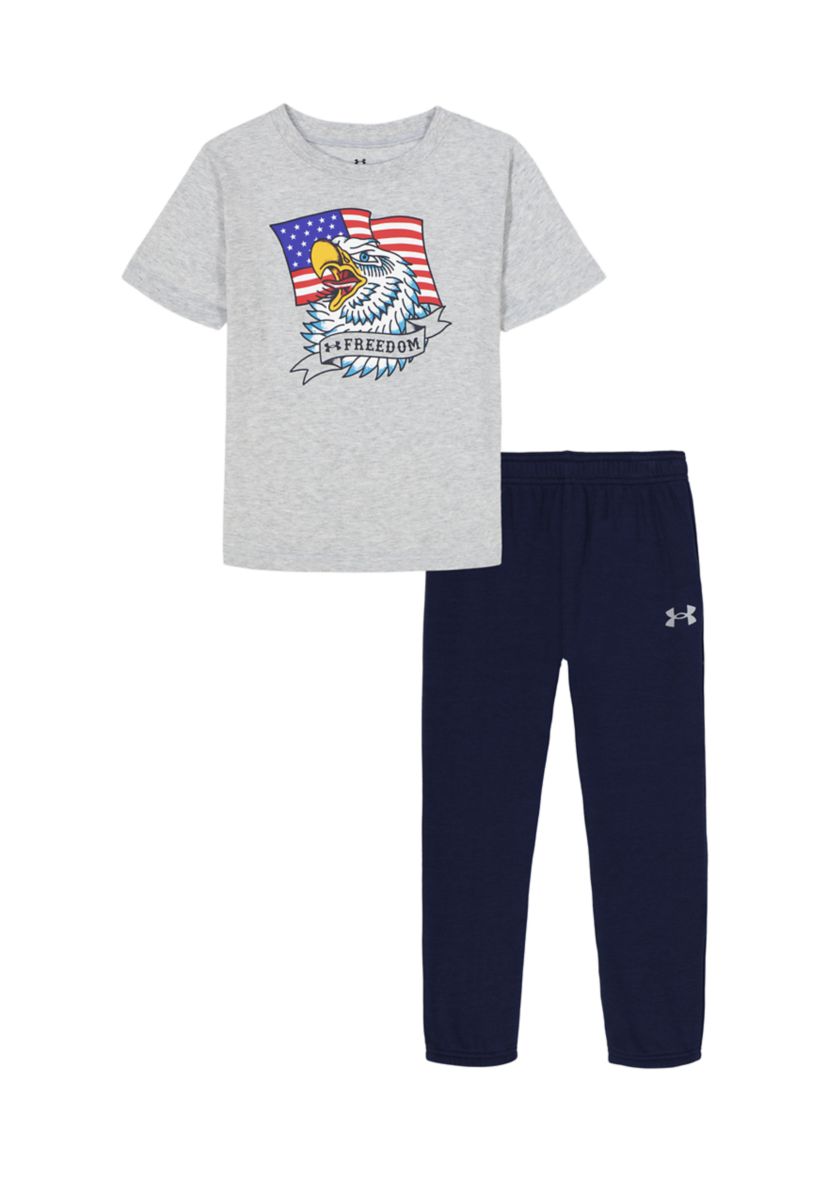 Boys 4-7 Eagle Short Sleeve Tee Set