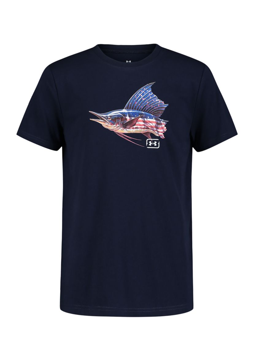 Boys 8-20 Freedom Sail Fish Graphic T-Shirt