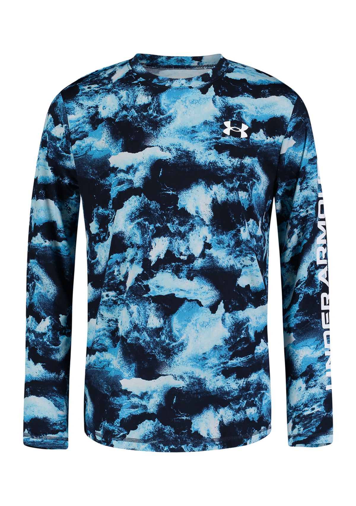 Boys 8-20 Long Sleeve Deep Ocean UPF Rash Guard 