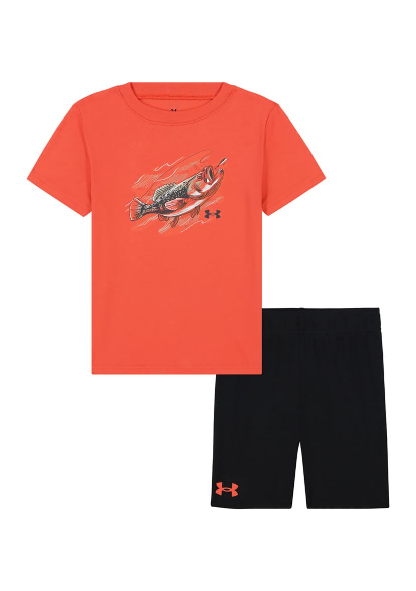 Boys 4-7 Bass Shorts Set