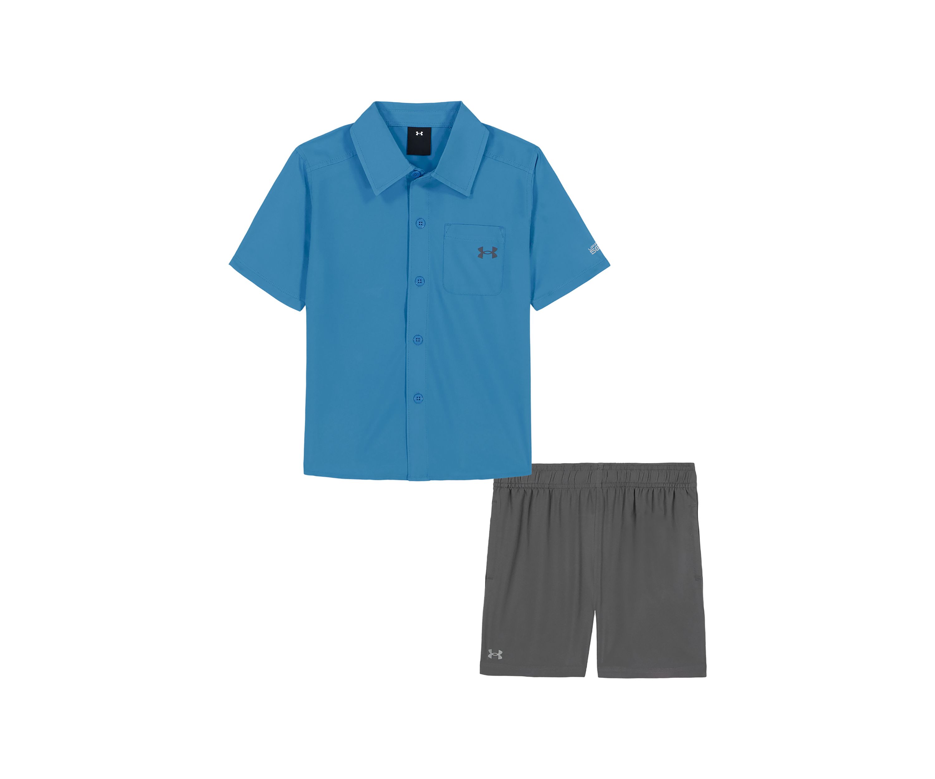 Boys 4-7 Woven Shirt and Shorts Set