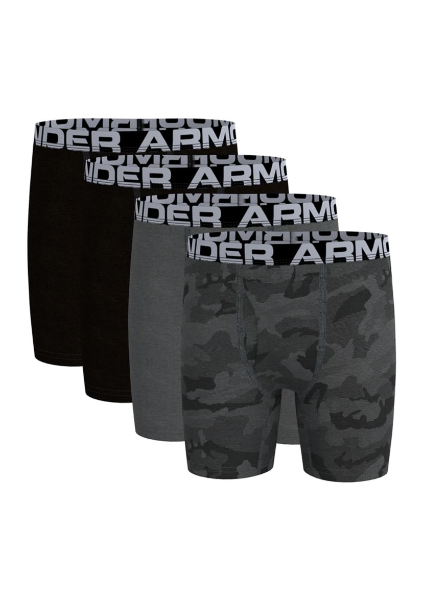 Boys 8-20 Cotton Camo Boxers - Set of 4