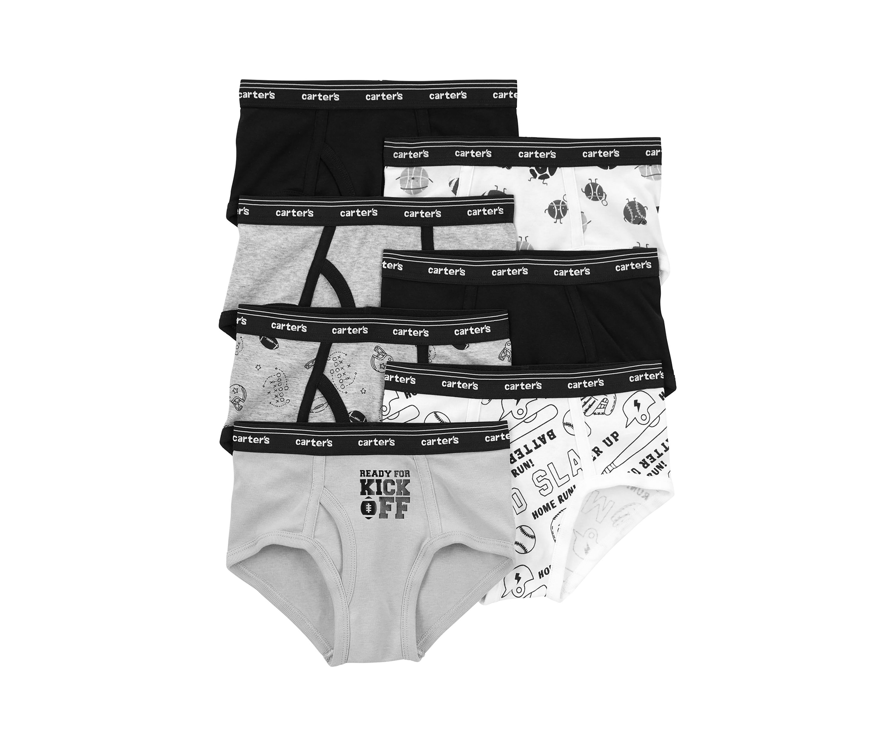 Toddler Boys Printed Briefs - 7 Pack