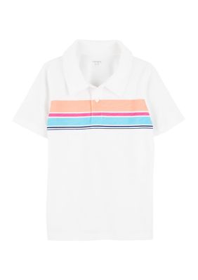 Boys 4-7 Chest Stripe Polo Shirt