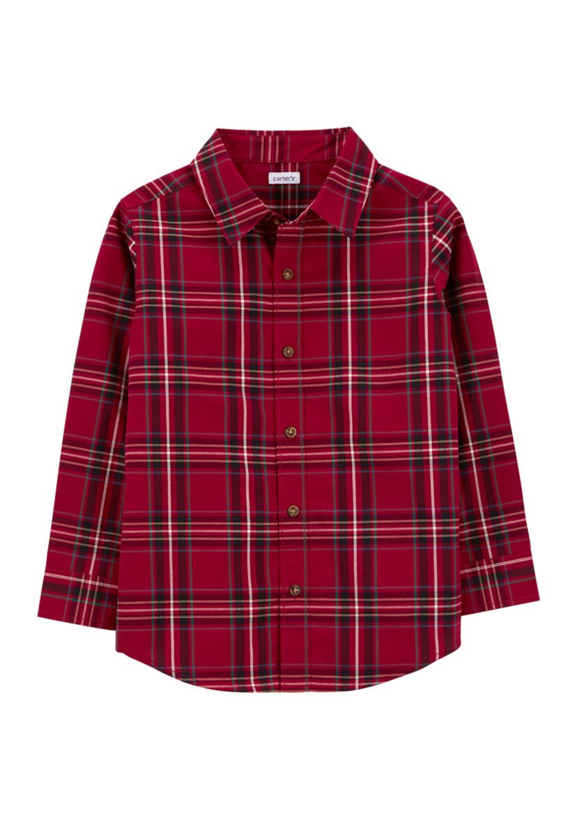Boys 8-20 Woven Plaid Shirt