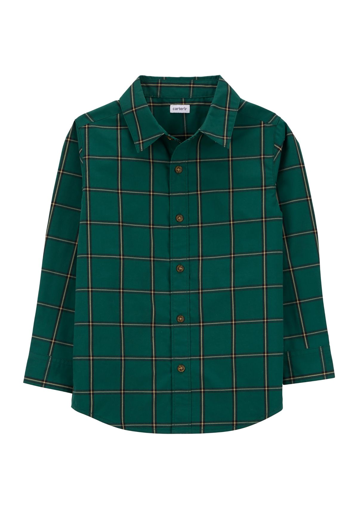 Boys 4-7 Woven Plaid Shirt