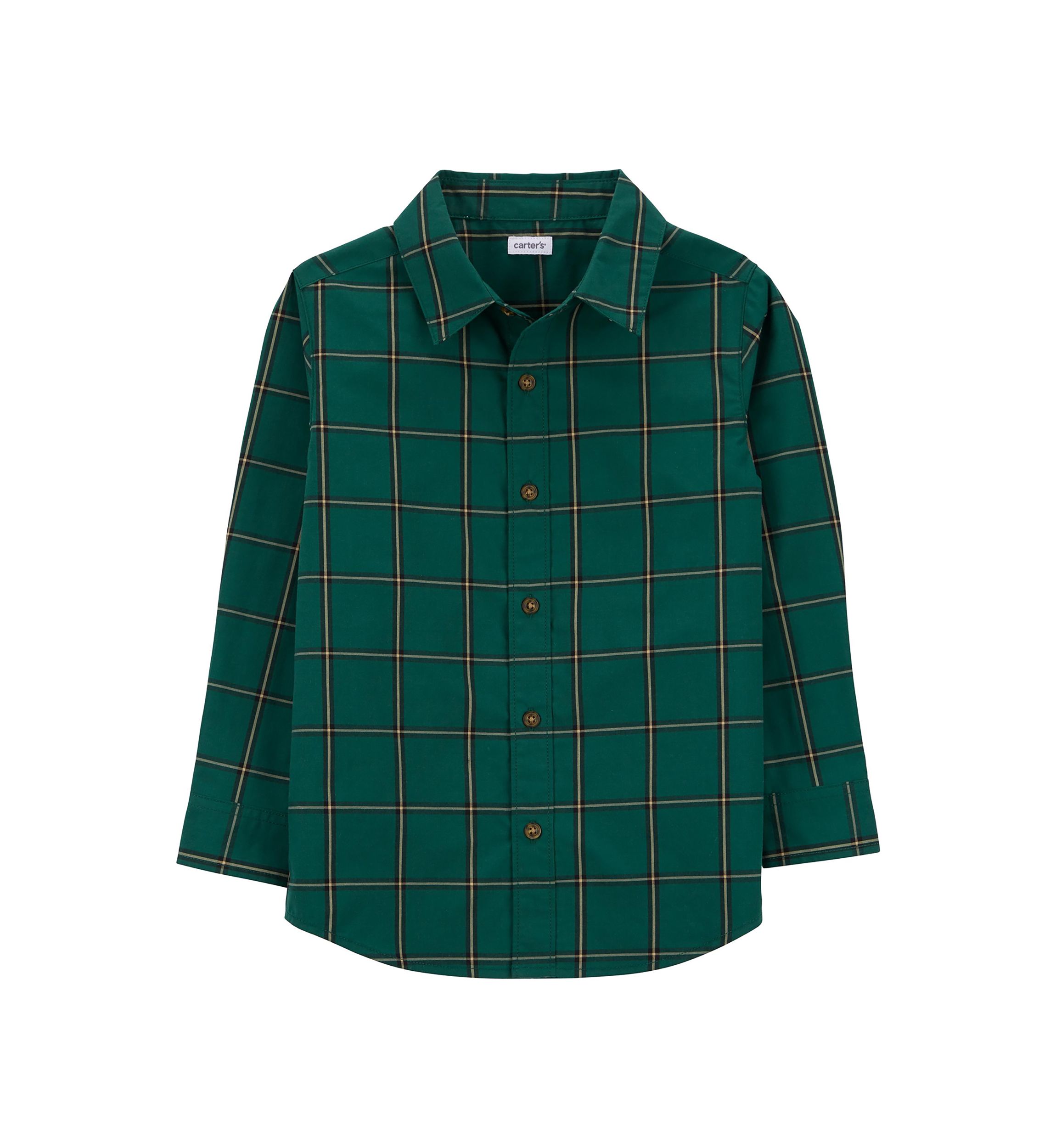 Boys 4-7 Woven Plaid Shirt