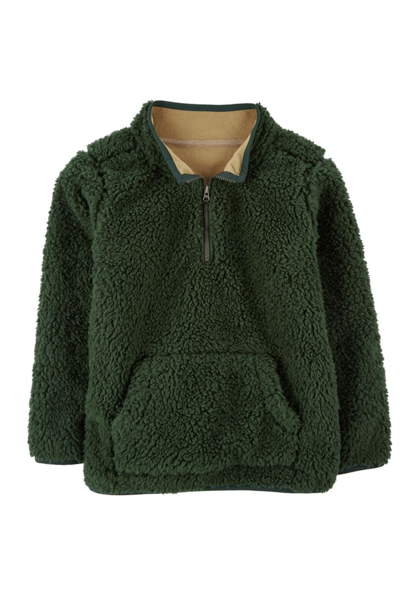 Boys 4-7 1/4 Zip Marbled Sweater