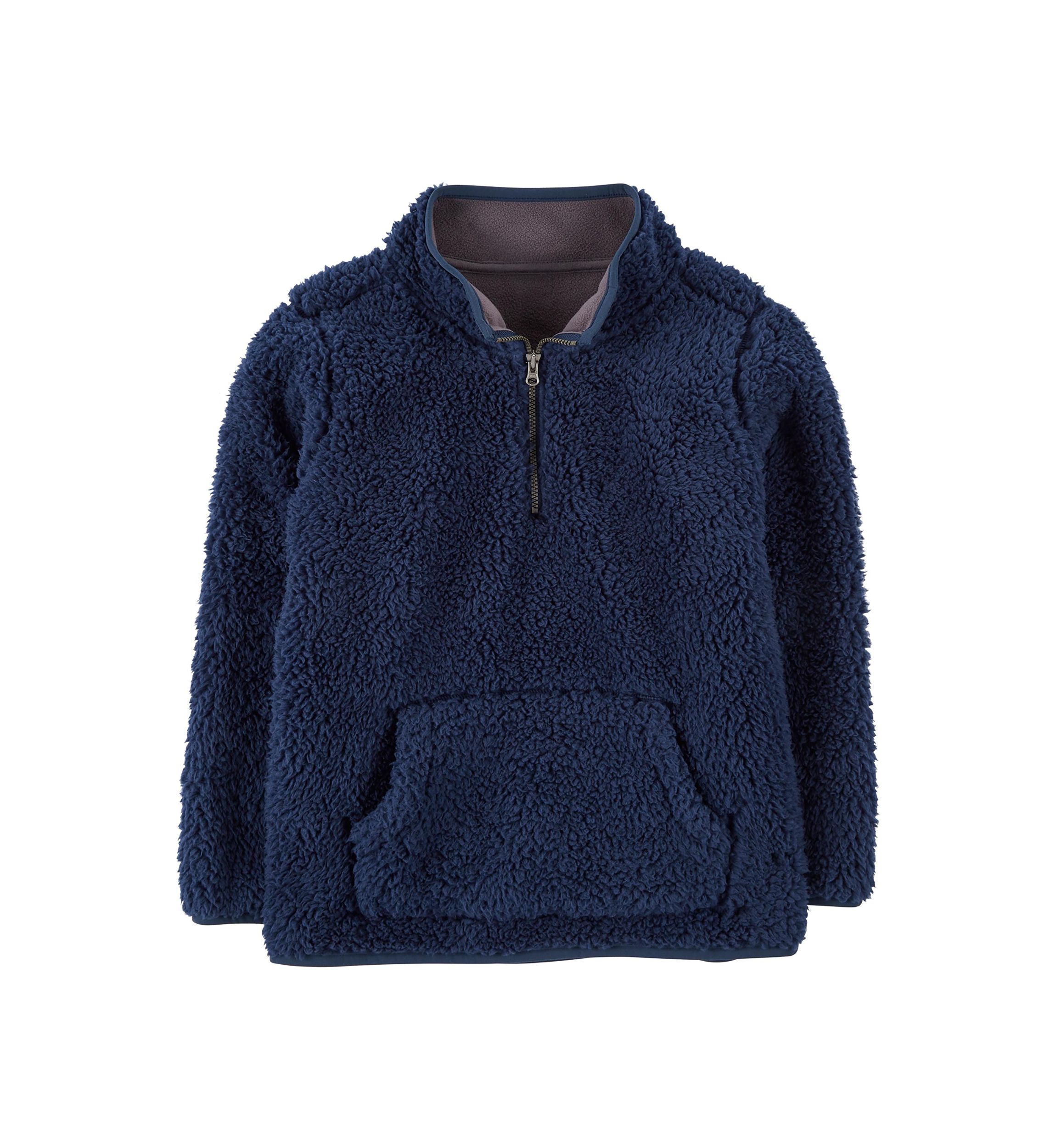 Boys 4-7 1/4 Zip Marbled Sweater