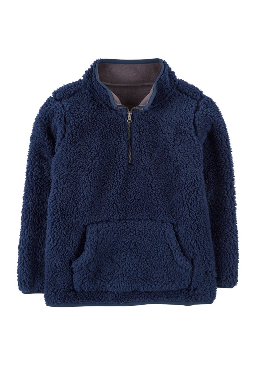 Boys 4-7 1/4 Zip Marbled Sweater