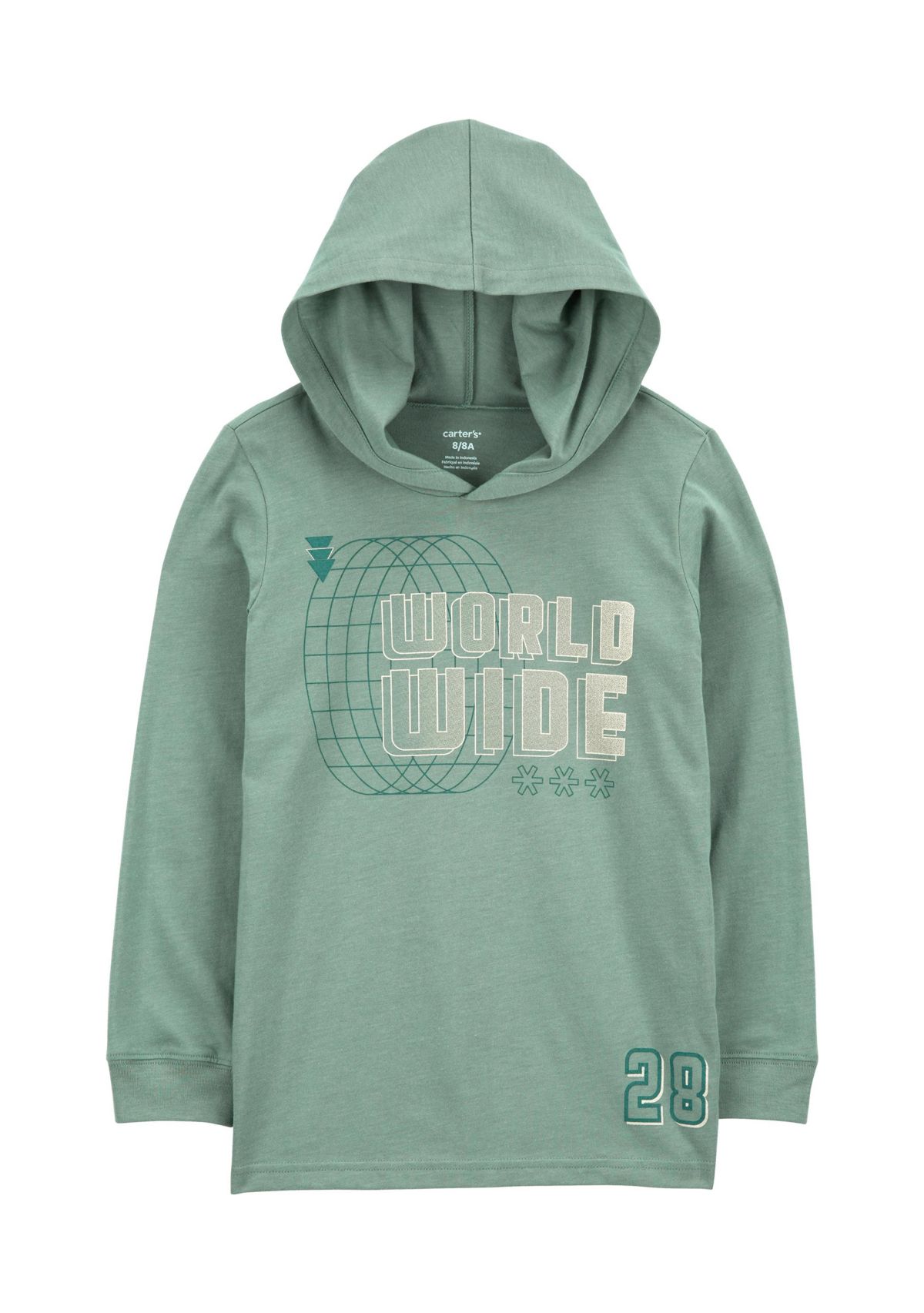 Boys 8-20 Worldwide Graphic Hooded T-Shirt