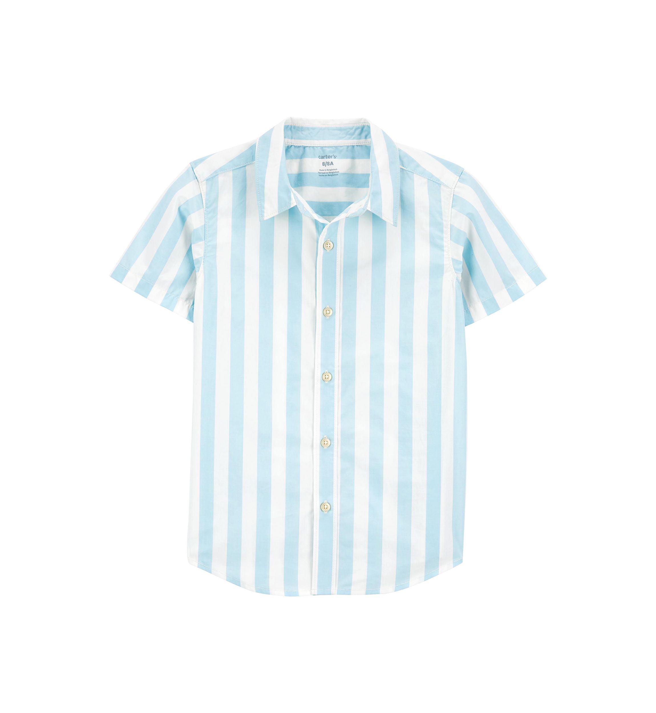 Boys 4-7 Stripe Button Down Shirt