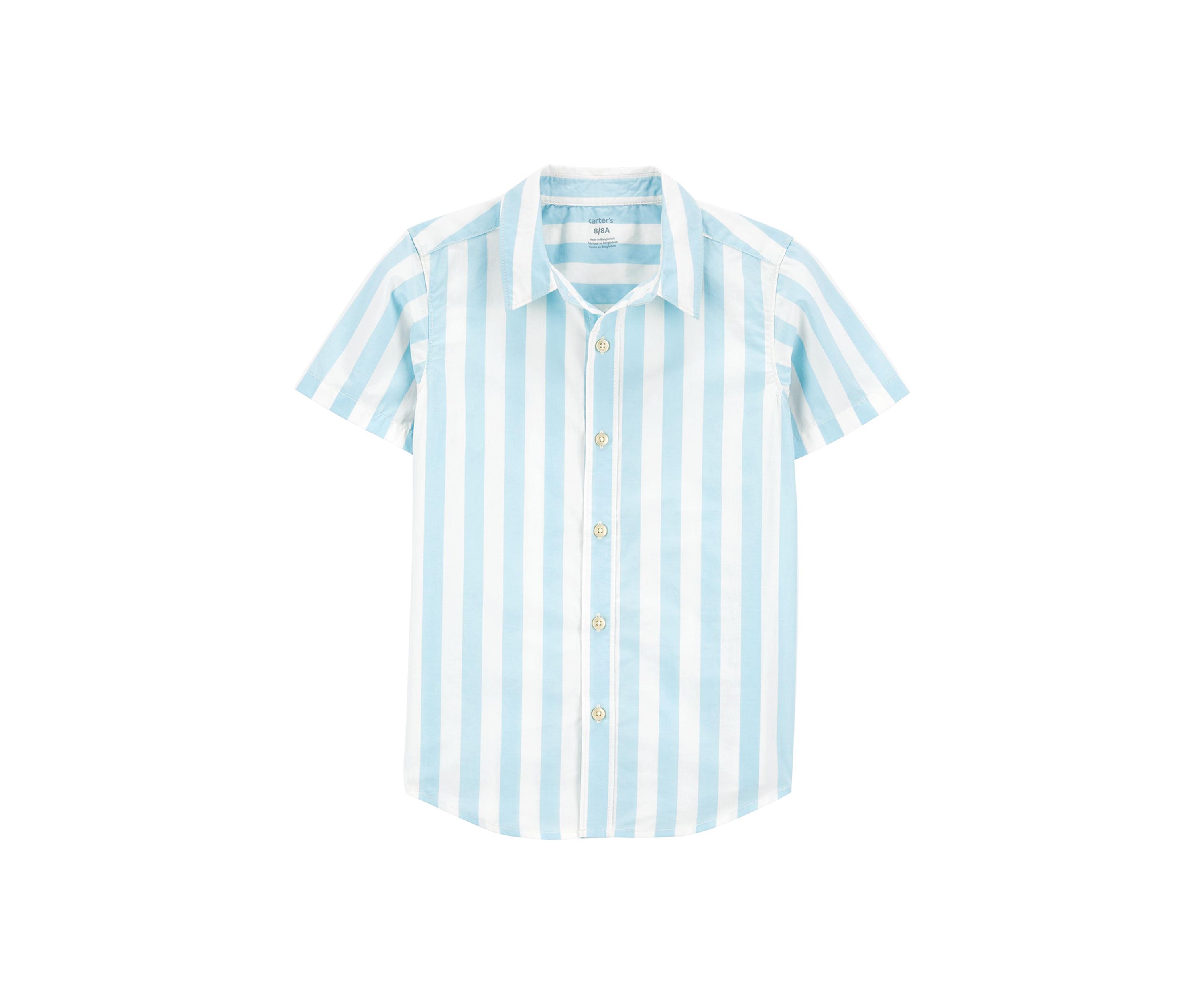 Boys 4-7 Stripe Button Down Shirt