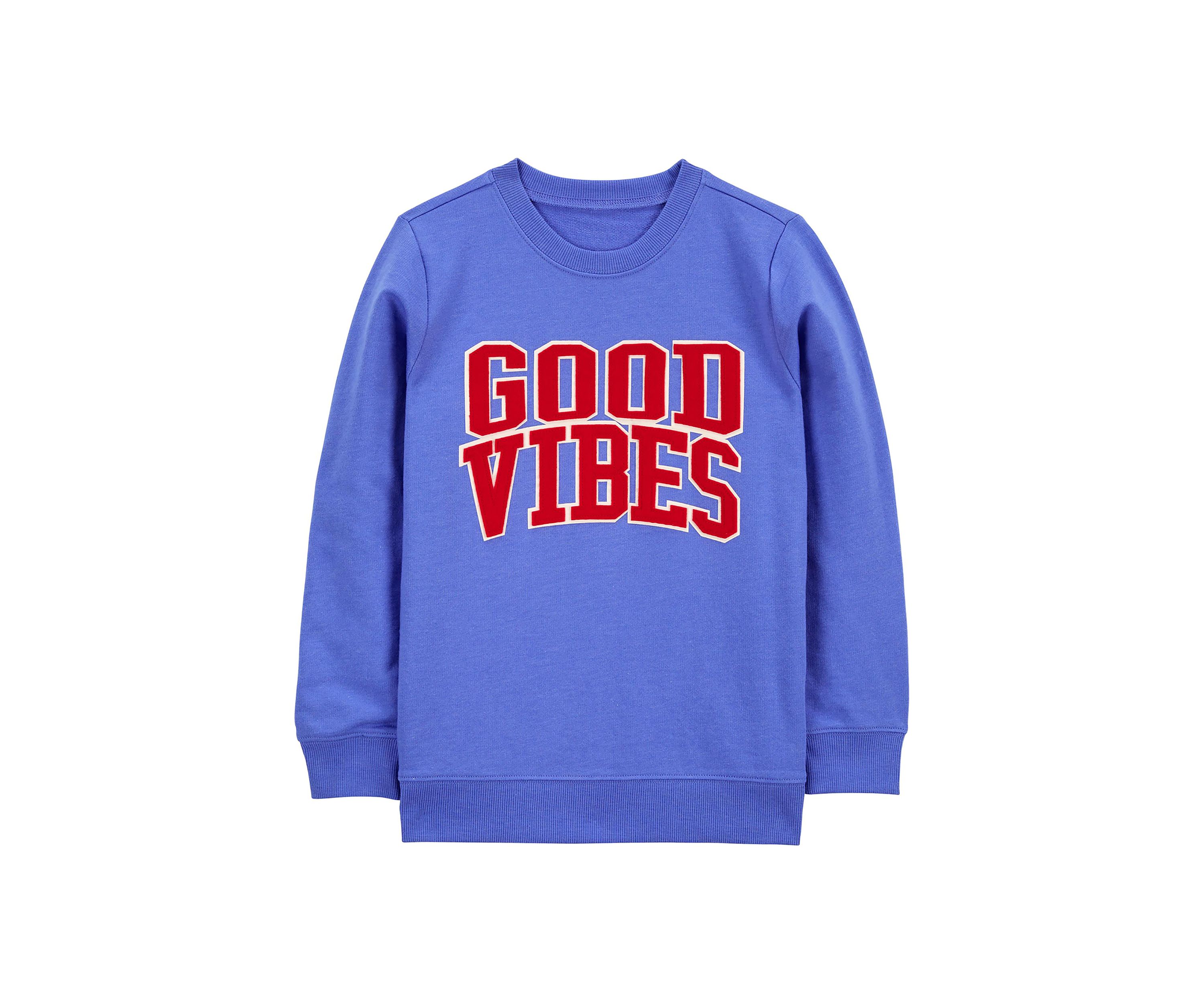 Boys 4-7 Good Vibes Graphic Pullover