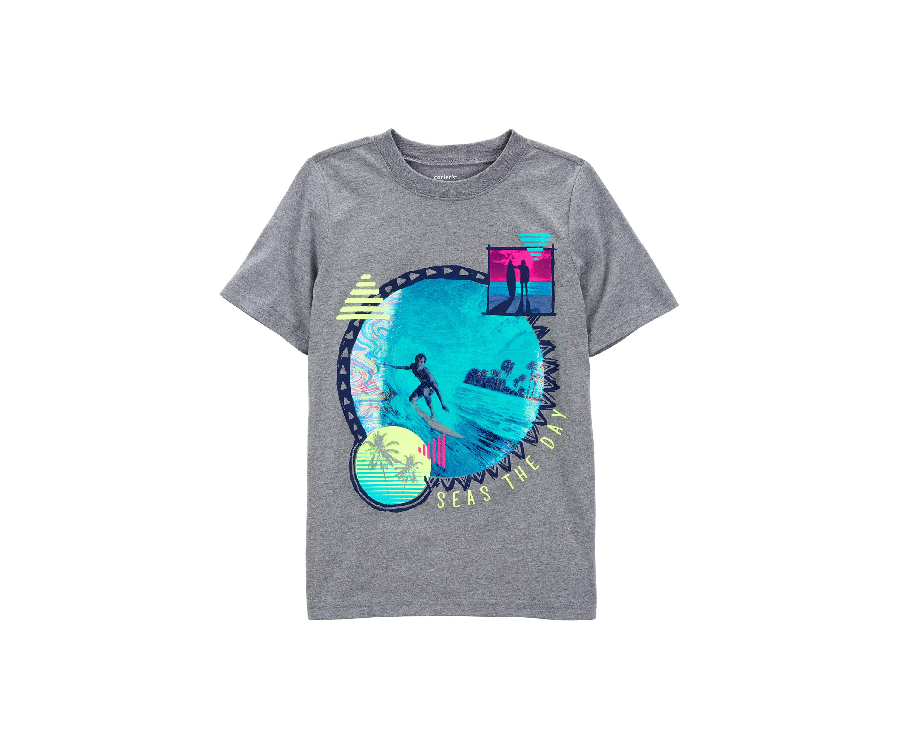 Boys 4-7 Short Sleeve Surf Graphic T-Shirt