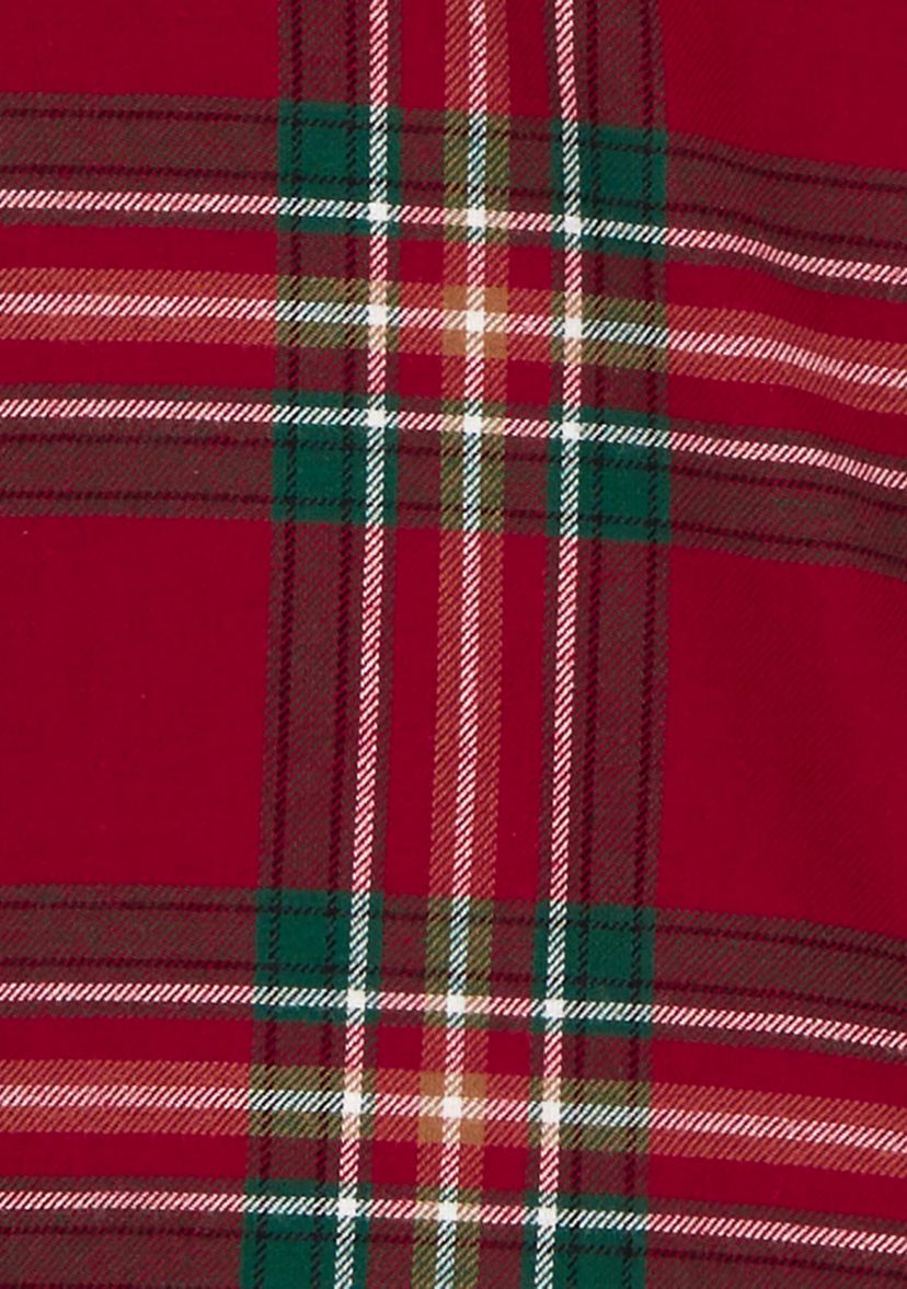 Boys 4-7 Plaid Printed Button Down Shirt