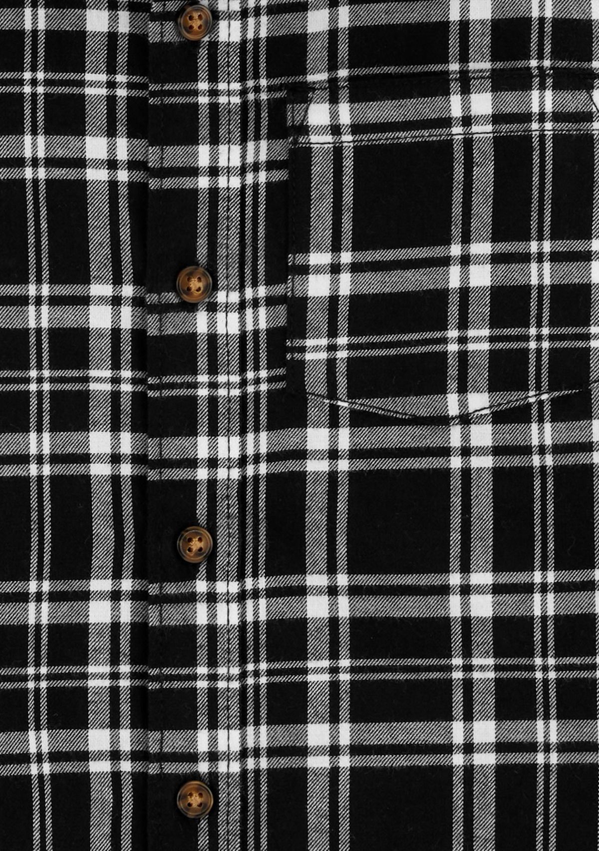 Boys 4-7 Plaid Printed Button Down Shirt