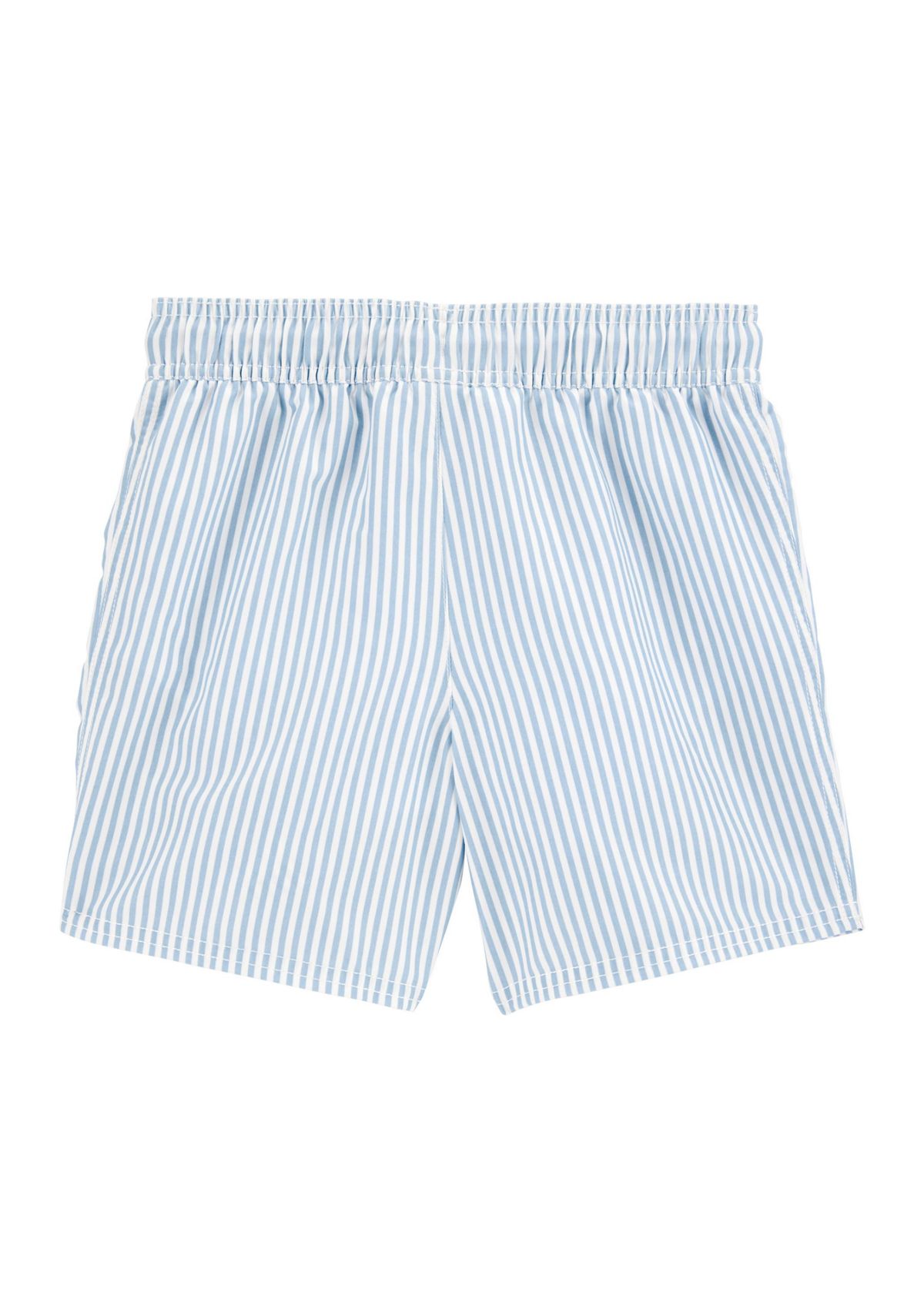 Boys 4-7 Stripe Swim Trunks
